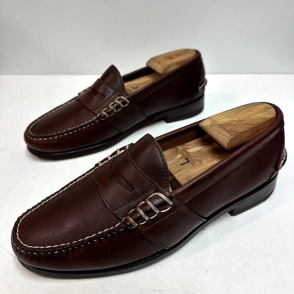NEW HEELS Rancourt & Co. x Polo Ralph Lauren Edric Penny Loafer Made in USA 8.5 - Picture 6 of 13